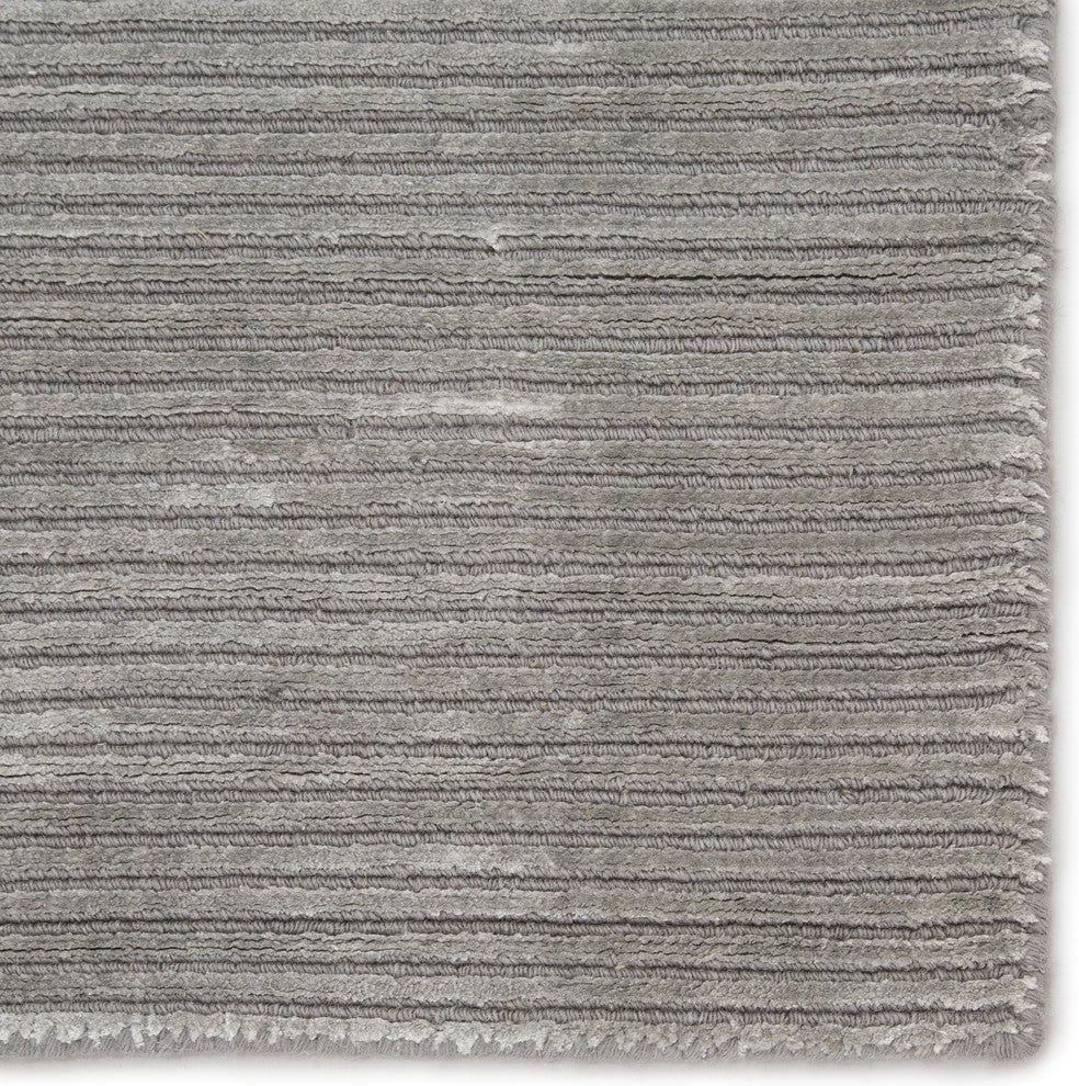 Jaipur Living Basis Handmade Solid Gray/ Silver Area Rug 3'6"X5'6"