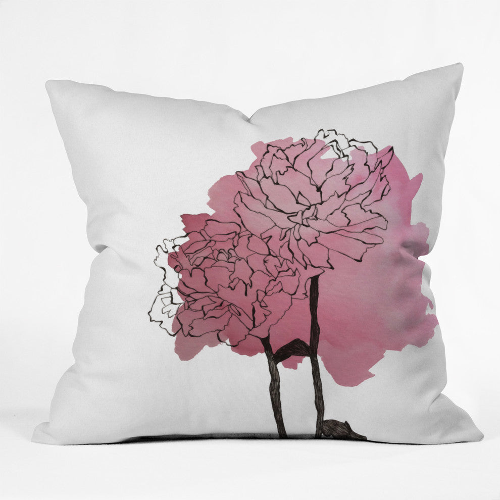 Deny Designs Morgan Kendall Peonies Outdoor Throw Pillow