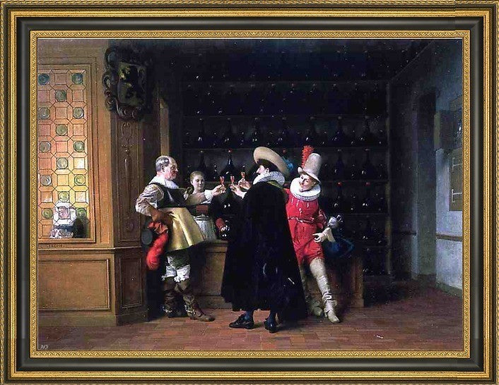 JeanLeon Gerome Curacao Framed Premium Canvas Print, 18"x24"