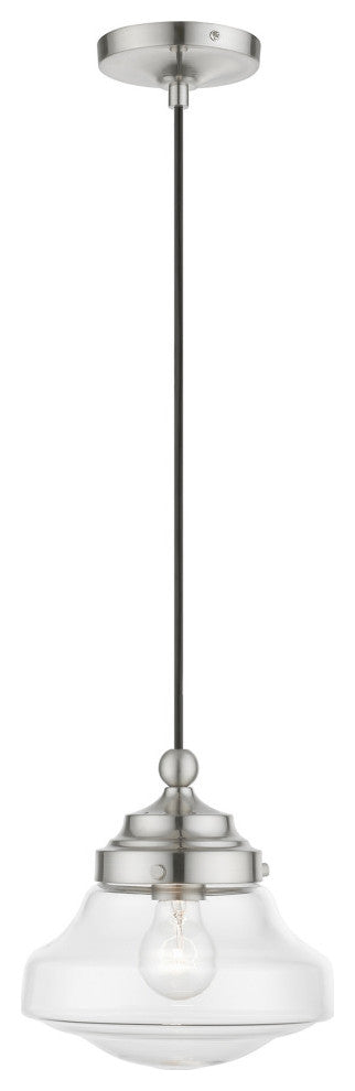 Avondale 1 Light Brushed Nickel Mini Pendant