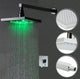 Fontana Wall Mounted LED Rainfall Shower Head