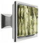 Hand Brushed Safari Strokes Crystal Glass Brushed Nickel Madison Classic Knob