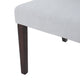 GDF Studio Blaine Tufted Wing Back Dining Chairs, Set of 2, Light Gray, Fabric