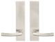 Oslo Lever, Tubular Privacy, Satin Stainless Steel, 2-3/4" Backset