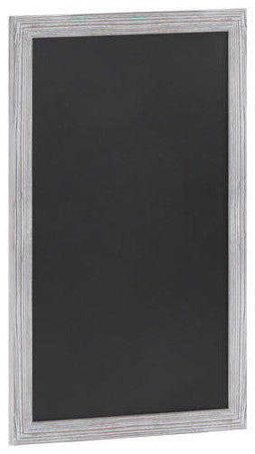 Canterbury Wall Mount Magnetic Chalkboard Sign Set, White Washed, 24" X 36"