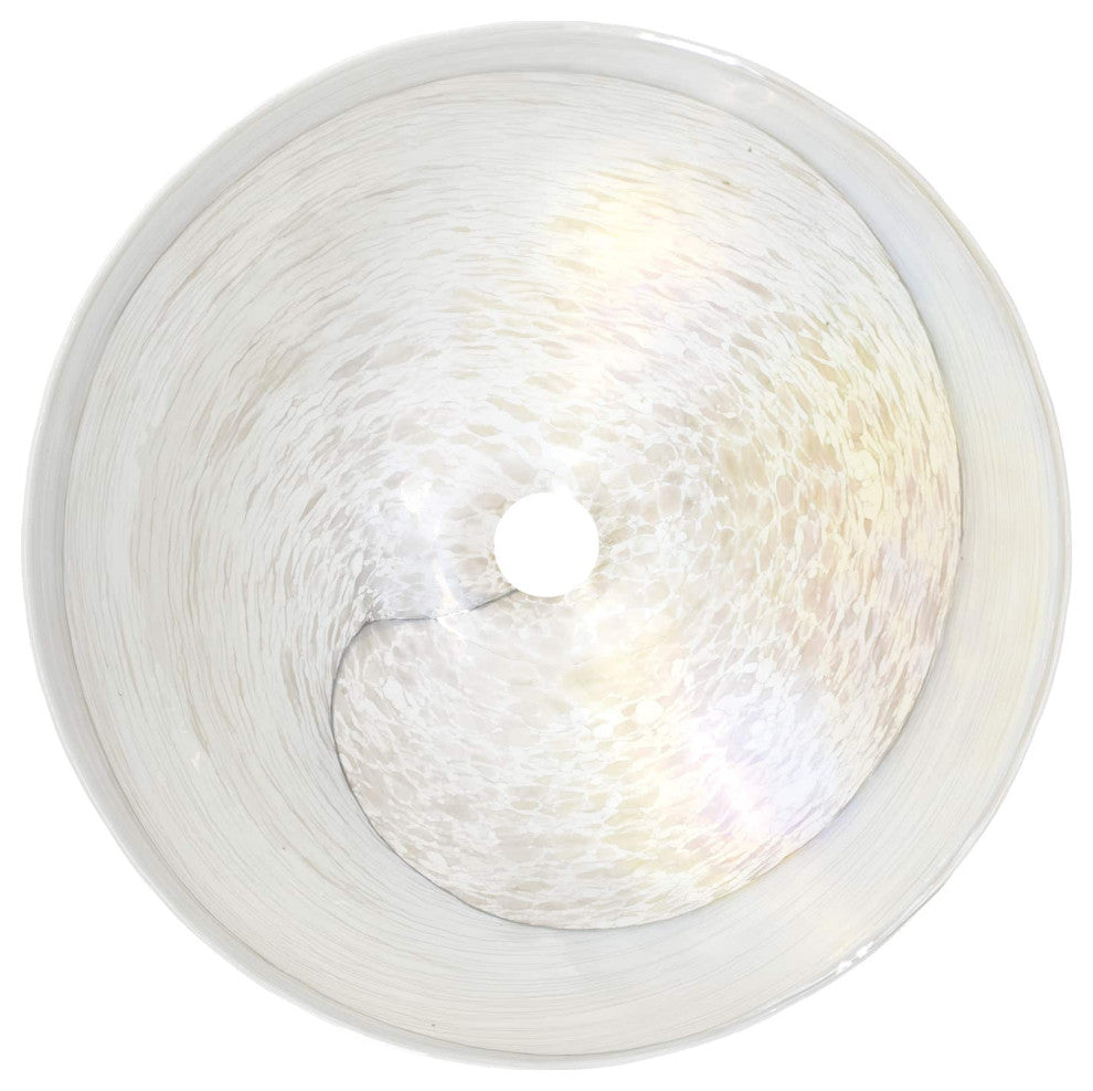 Verona Murano Glass Bathroom Sink, Beachcomber