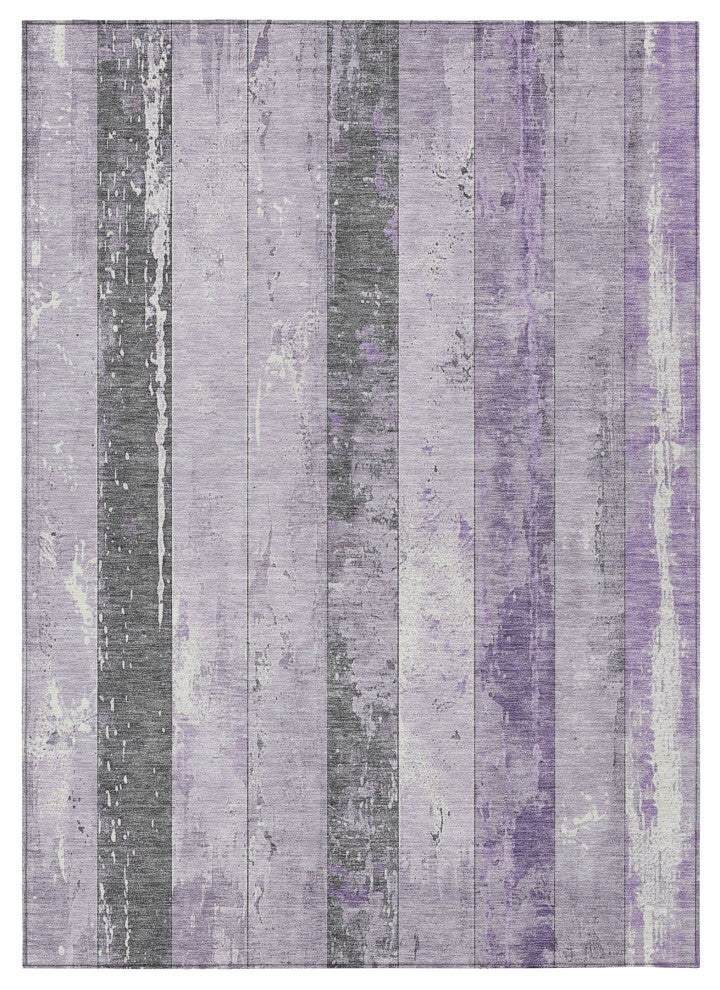 Machine Washable Indoor/Outdoor Chantille ACN1868 Violet 10' x 14' Rug