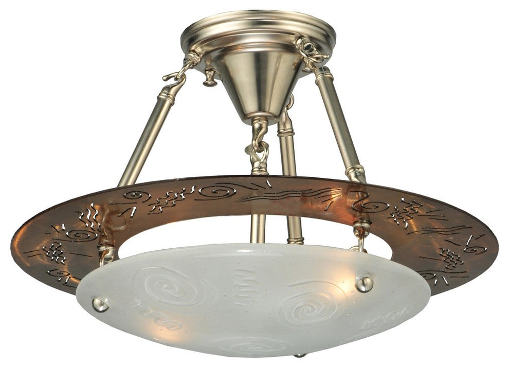 16W Metro Super Nova Semi-Flushmount