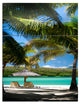 "Tropical Paradise" Beach and Shore Photo Metal Wall Art, 3 Panels, 28"x36"