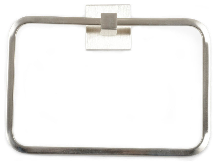 Italia Capri Towel Ring, Brushed Nickel