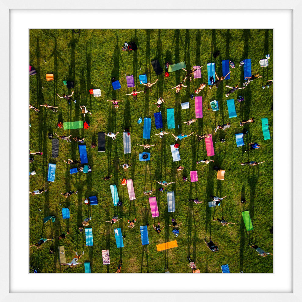 "Stretched Arms" Framed Print by Karolis Janulis