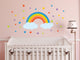 Rainbow Fabric Wall Decals With Stars