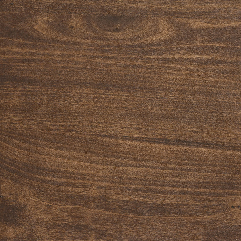 Trey Modular Wide Filing Cabinet Auburn Poplar, Natural Iron, Black Leather