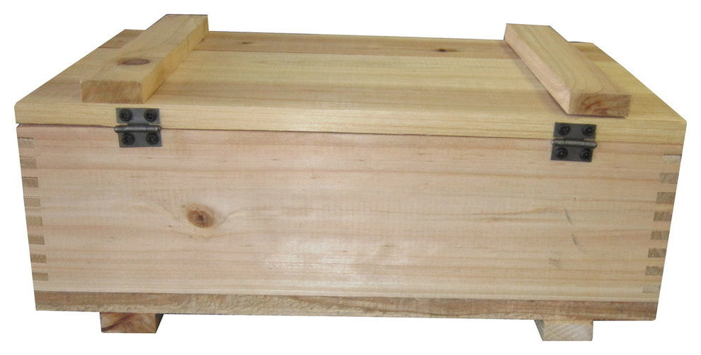Timber Valley Cedar Storage Box With Lid, Set of 2