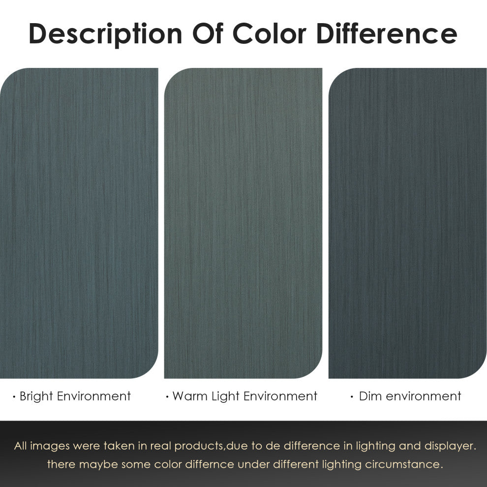 Gazsi Charcoal Blue Bathroom Vanity Set, 42", Without Mirror