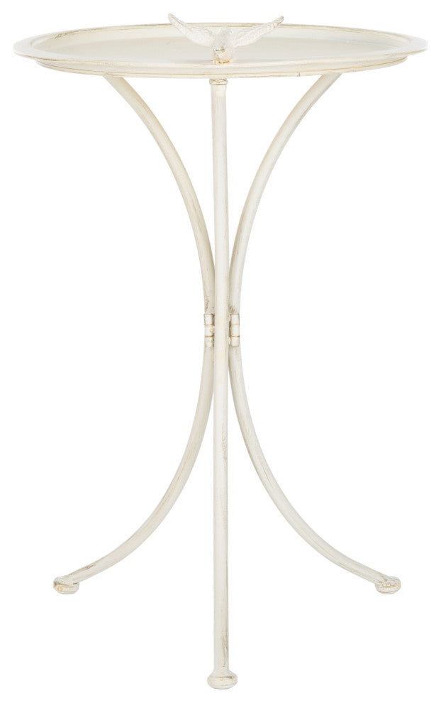 Safavieh Kensi Bird Bath, Pearl White