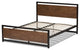 Gabby Black Finished Metal Queen Size Platform Bed
