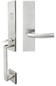 Oslo Lever, Mortise Dummy Handleset, Left Hand, Satin Stainless Steel