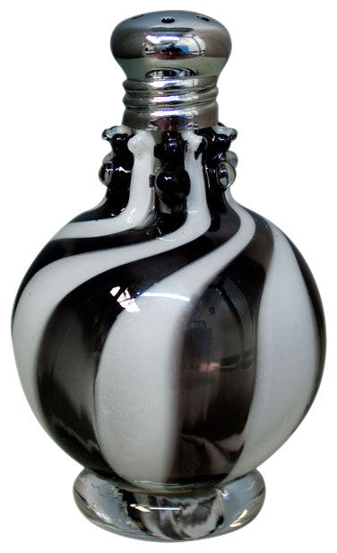 Festival Swirl Black and White Salt and Pepper Shaker Set