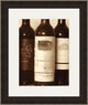 Wine Bottles I Framed Fine Art Paper Print With Glass