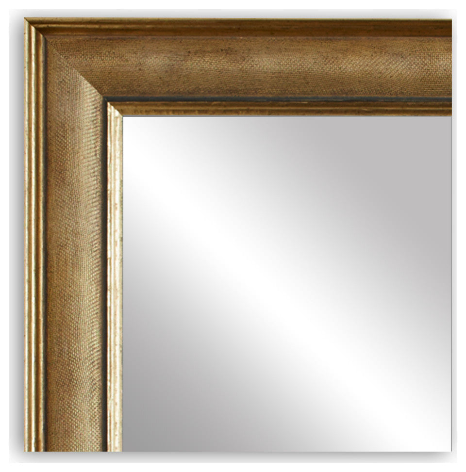 Oxfordshire Framed Wall Mirror, Gold, 36" X 54"
