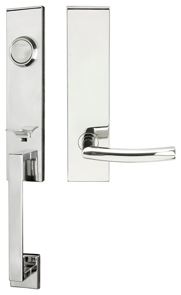 Oslo Lever, Tubular Dummy Handleset, Right Hand, Polished Stainless Steel