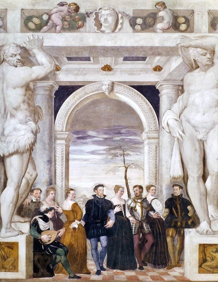 Giovanni Antonio Fasolo Invitation to Dance - 21" x 28" Premium Canvas Print