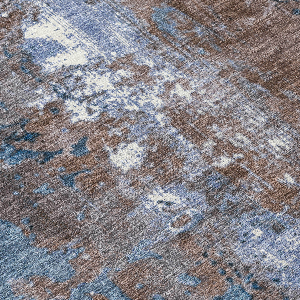 Machine Washable Indoor/Outdoor Chantille ACN1870 Brown 8' x 10' Rug