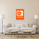 "Stay On Track Orange" Poster Fine Art Print