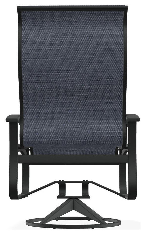 Belle Isle Sling Outdoor Swivel Rocker, Augustine Denim/Graphite
