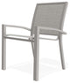 Kendall Sling Stackable Outdoor Dining Chair, Deacon/Warm Gray