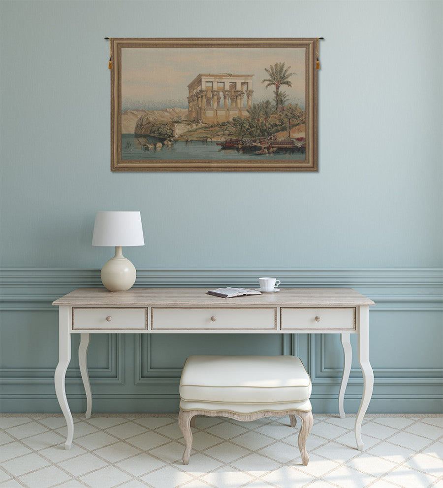 Temple of Philae, Wall Tapestry, 24"x38"