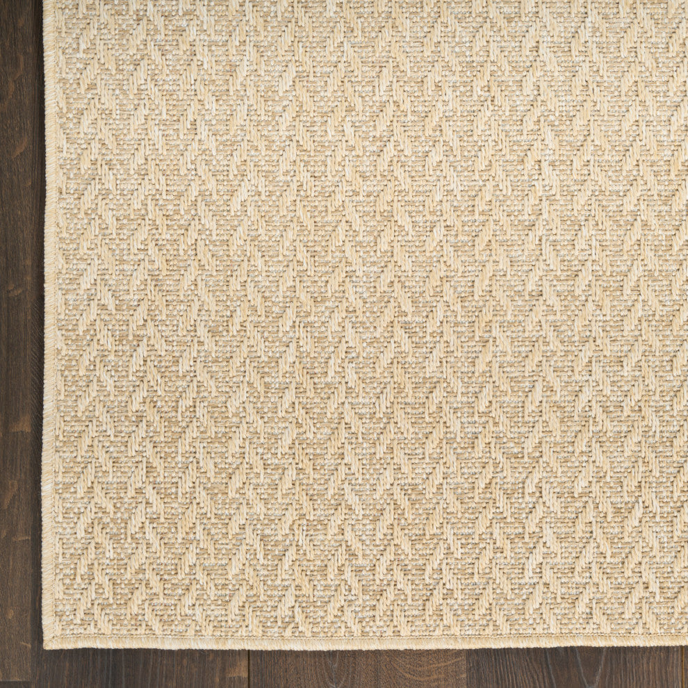 Nourison Tulum 6' x 9' Cream Outdoor Rug