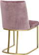 Heidi Velvet Dining Chairs, Set of 2, Pink