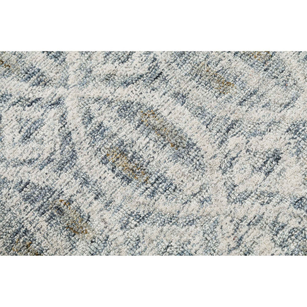 Lyon Palm Area Rug, Blue, 2'x3'
