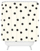 Garima Dhawan Vintage Dots Black Shower Curtain