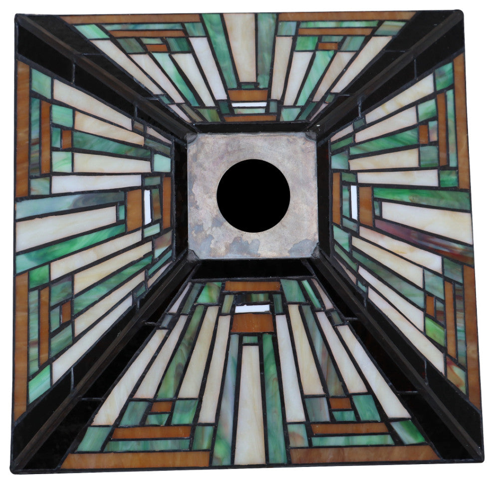 Innes Tiffany 1-Light Mission Ceiling Pendant 12" Shade