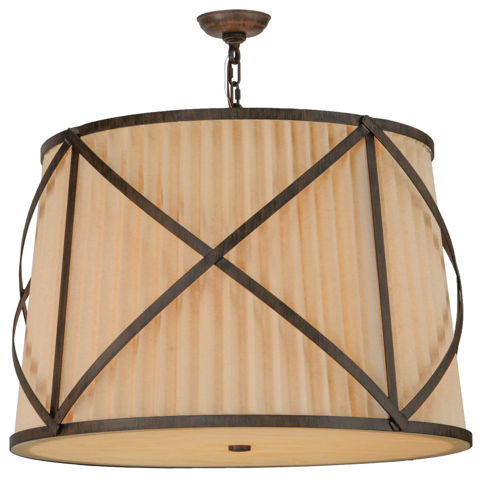 31 Wide Muirfield Pleated Fabric Pendant