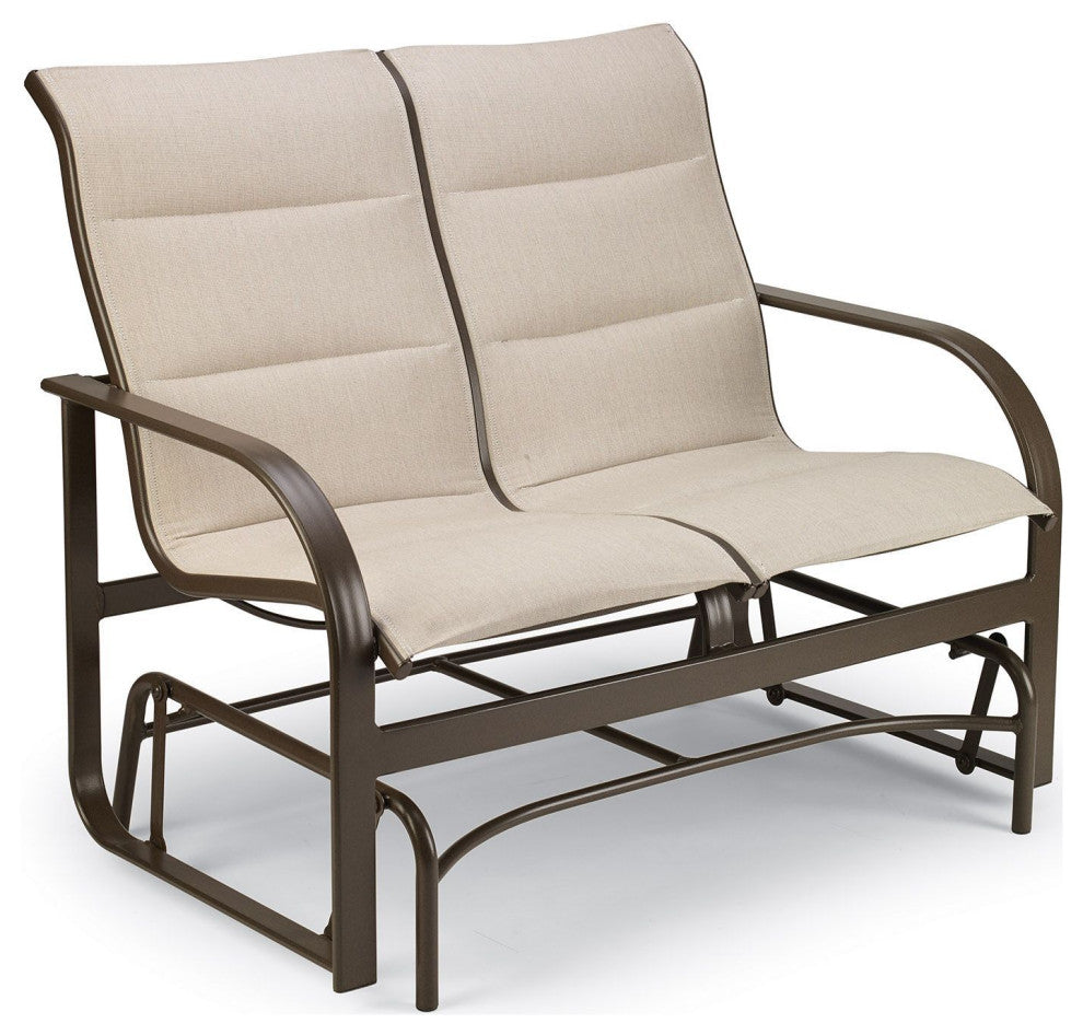Key West Padded Sling Glider Loveseat