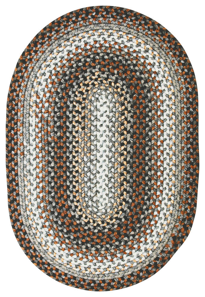 Homespice Decor Midnight Moon Indoor/Outdoor Braided Rug 20"x30" Oval
