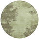 Machine Washable Indoor/Outdoor Chantille ACN1902 Olive 8' x 8' Round Rug