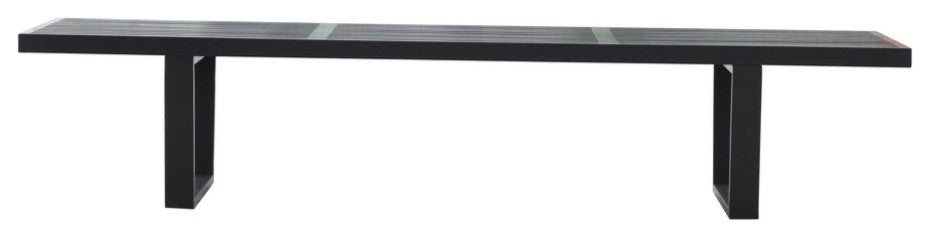 Modern Classics Wood Bench 72", Black