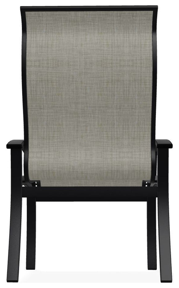 Belle Isle Sling Outdoor Dining Chair, Ella/Black