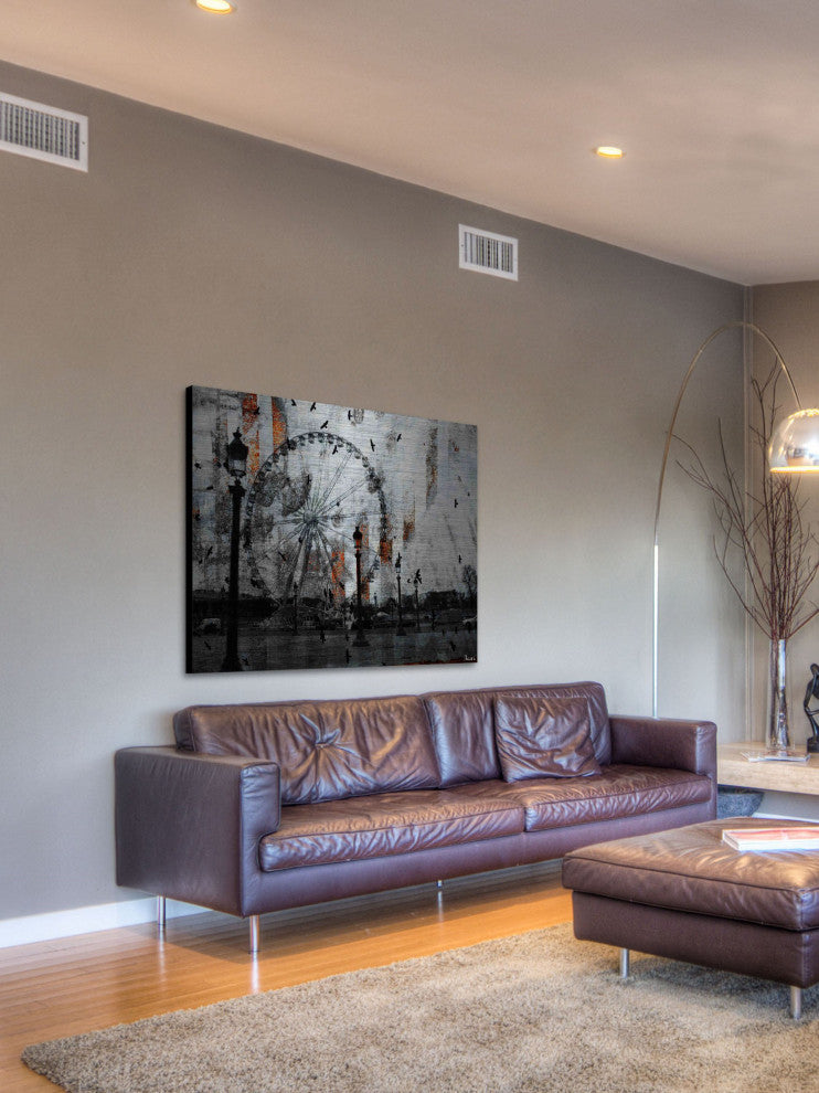 "Voltaire" Print on Brushed Aluminum, 60"x40"