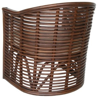 Knox Rattan Tub Chair, Earth Tone Brown