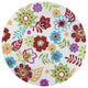 Sonesta 2012 Ivory Retro Floral Rug, 5'x7'6"
