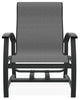 Belle Isle Sling Outdoor Hidden Motion Lounge Chair, Titanium/Graphite