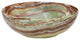 12" Laurus Collection Whirl Green Onyx Bowl