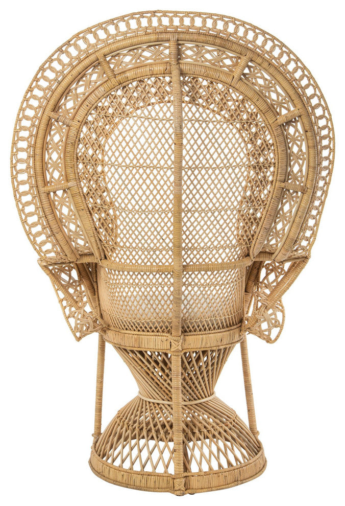 Supreme Rattan Grand Peacock Chair, Natural