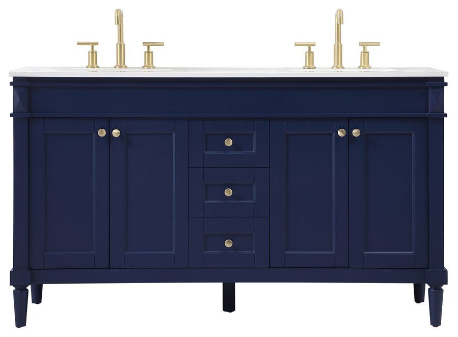 Home Living 21" Transitional Blue-Light Bathroom Vanity